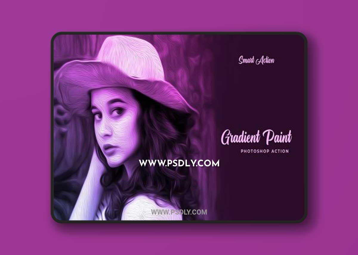 CreativeMarket - Gradient Oil Paint - PS Action 7111272