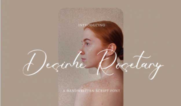 Desirhe Rosetary Font