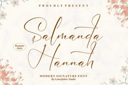 Salmanda Hannah Font