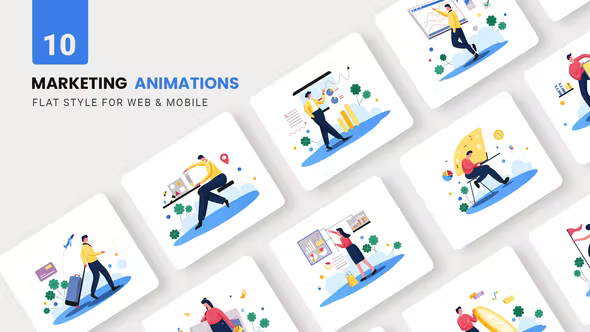 Videohive Marketing Animations - Flat Concept 37135895