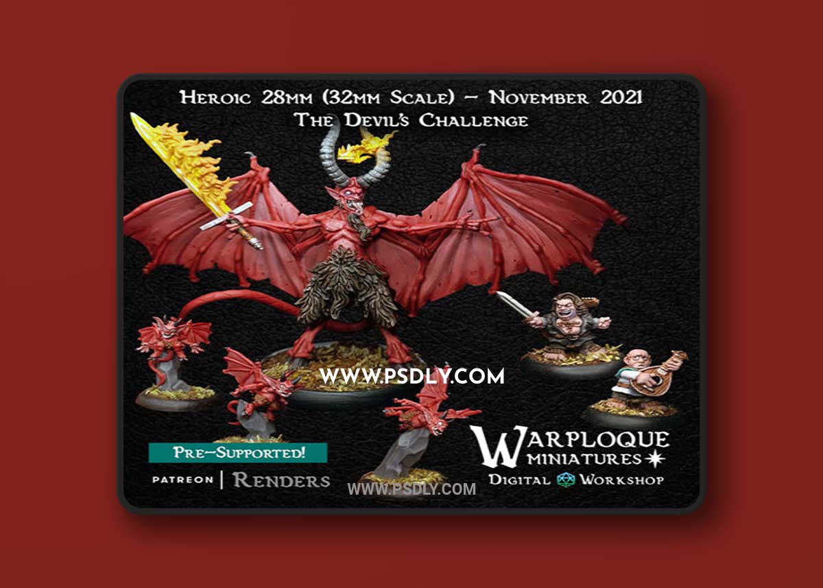 Warploque Miniatures November 2021 3D Printable