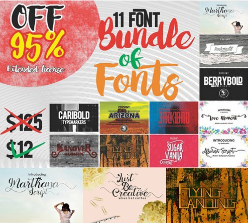 11 Font Bundle