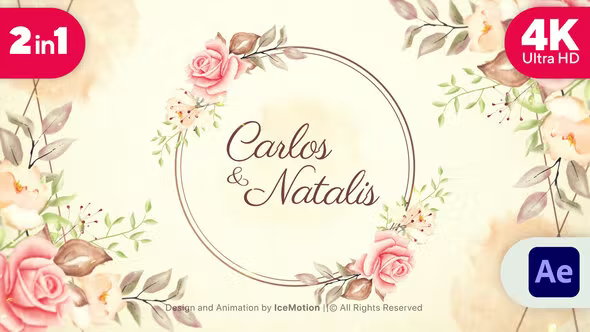Videohive Wedding Invitation 4K (2 in 1) 37289816