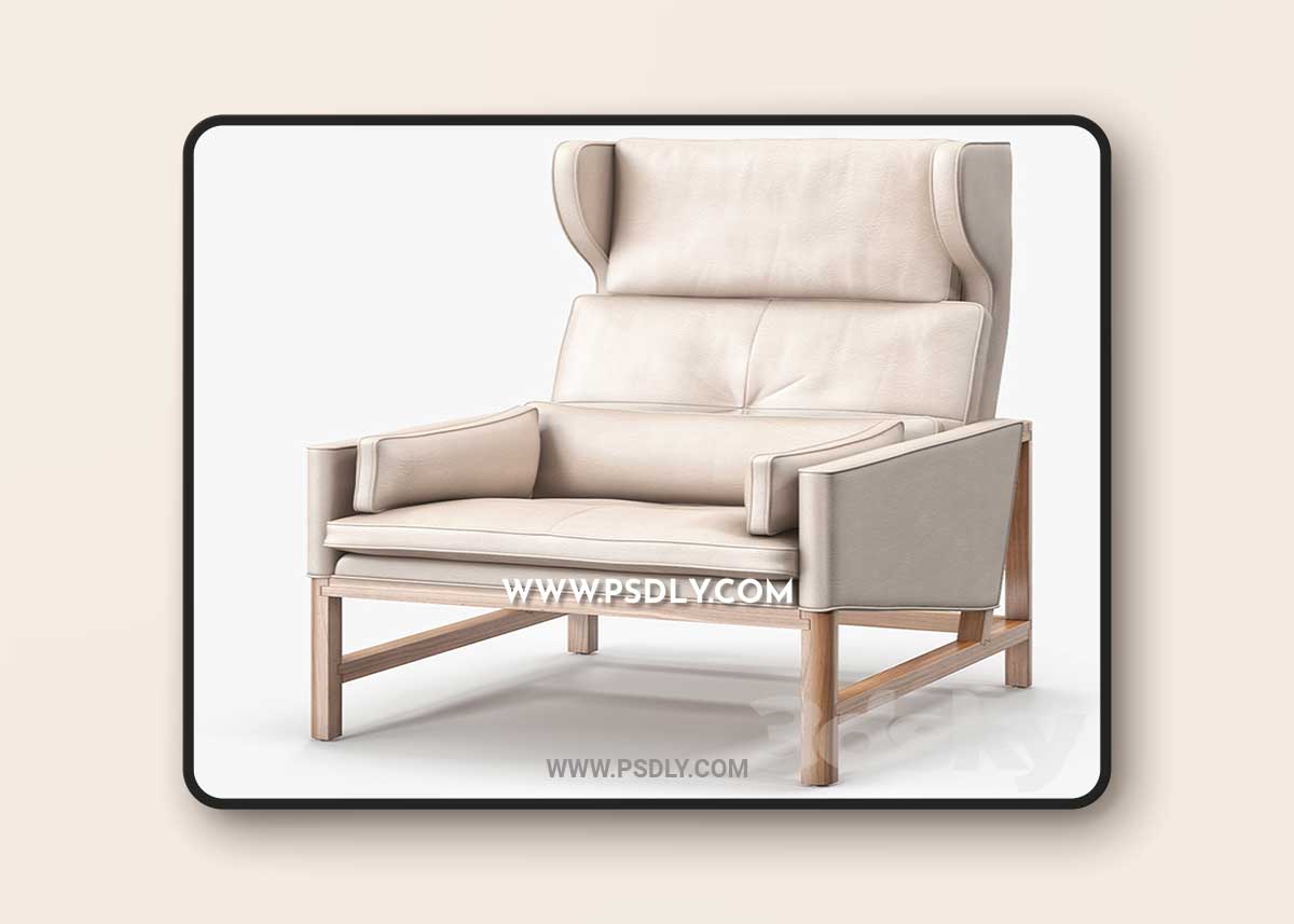 BassamFellows CB-51 Wing Back Lounge armchair