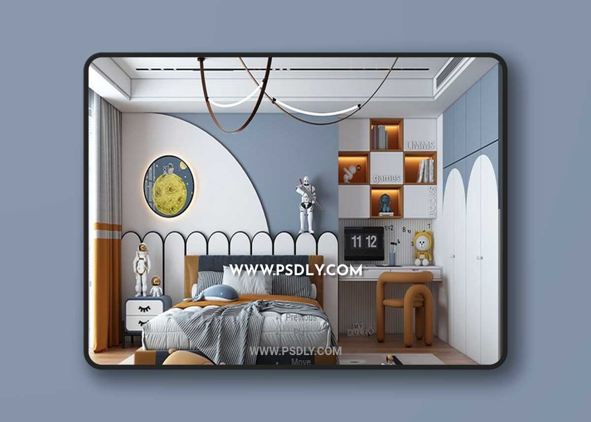 Children Room Interior 06 by Huy Hieu Lee 3D Model