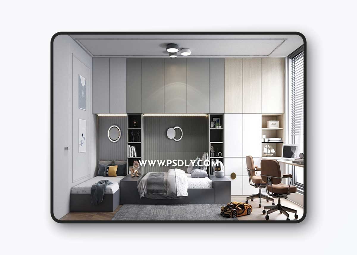 Children Room Interior 09 by Huy Hieu Lee 3D Model