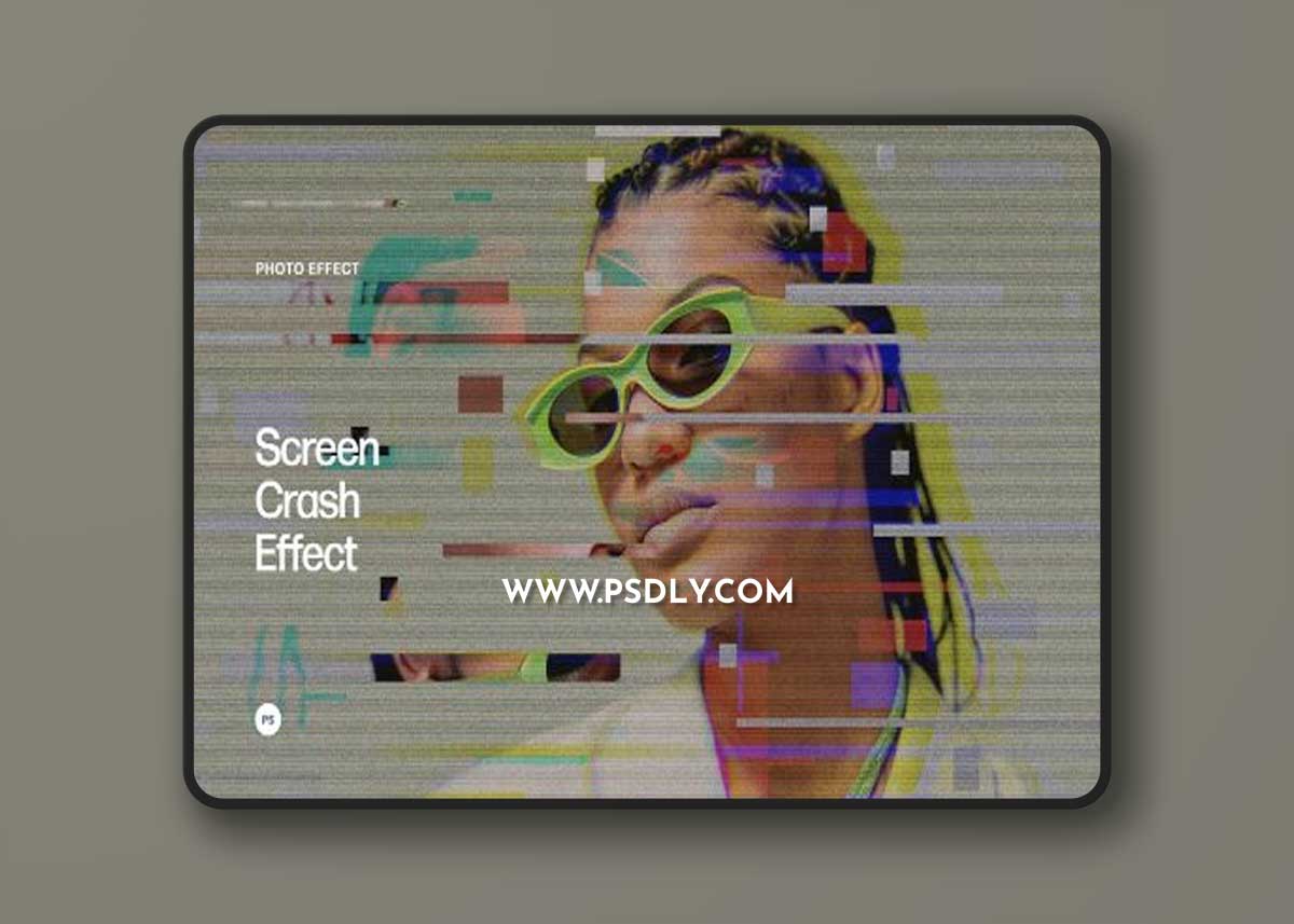 CreativeMarket - Screen Crash Photo Effect 7190948