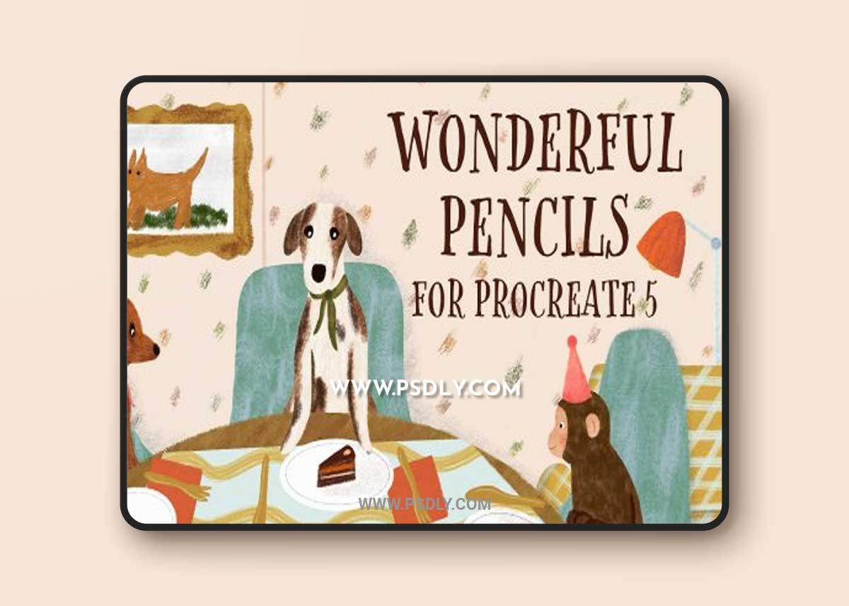 CreativeMarket - Wonderful Pencils for Procreate 4489057
