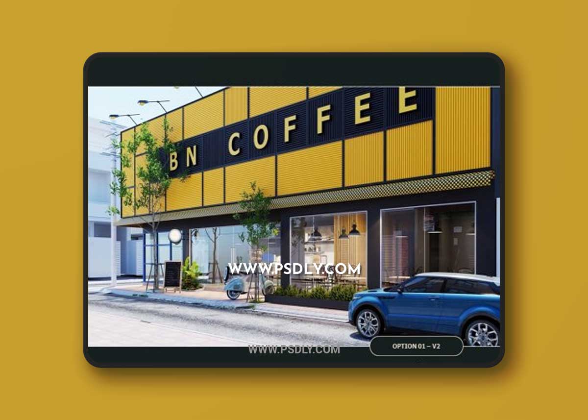 Exteriors Coffee Scene By Khang Ngngocduy