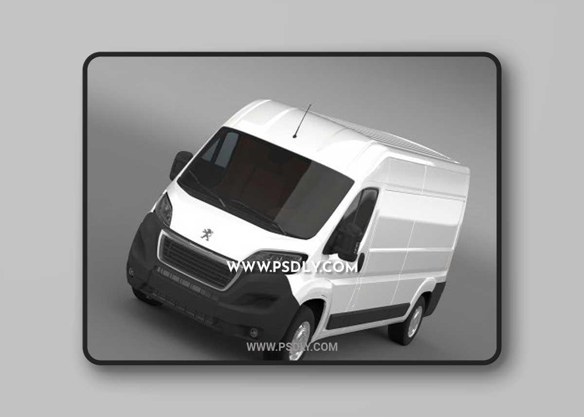 Turbosquid - Peugeot Boxer Van L3H2 2014 3D Model