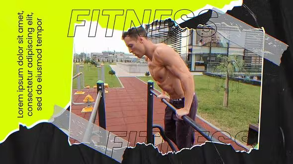 Videohive Paper Fitness Slideshow 37757674