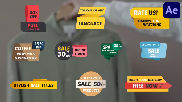 Videohive Stylish Sale Titles for After Effects 37722811
