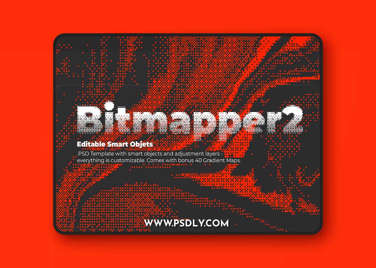 CreativeMarket - Bitmapper 2 - PSD Template 7306365