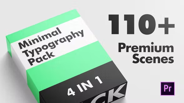 Videohive Minimal Typography Pack | MOGRT 37439656