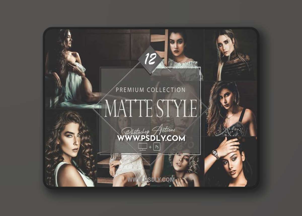 12 Photoshop Actions, Matte Style Ps