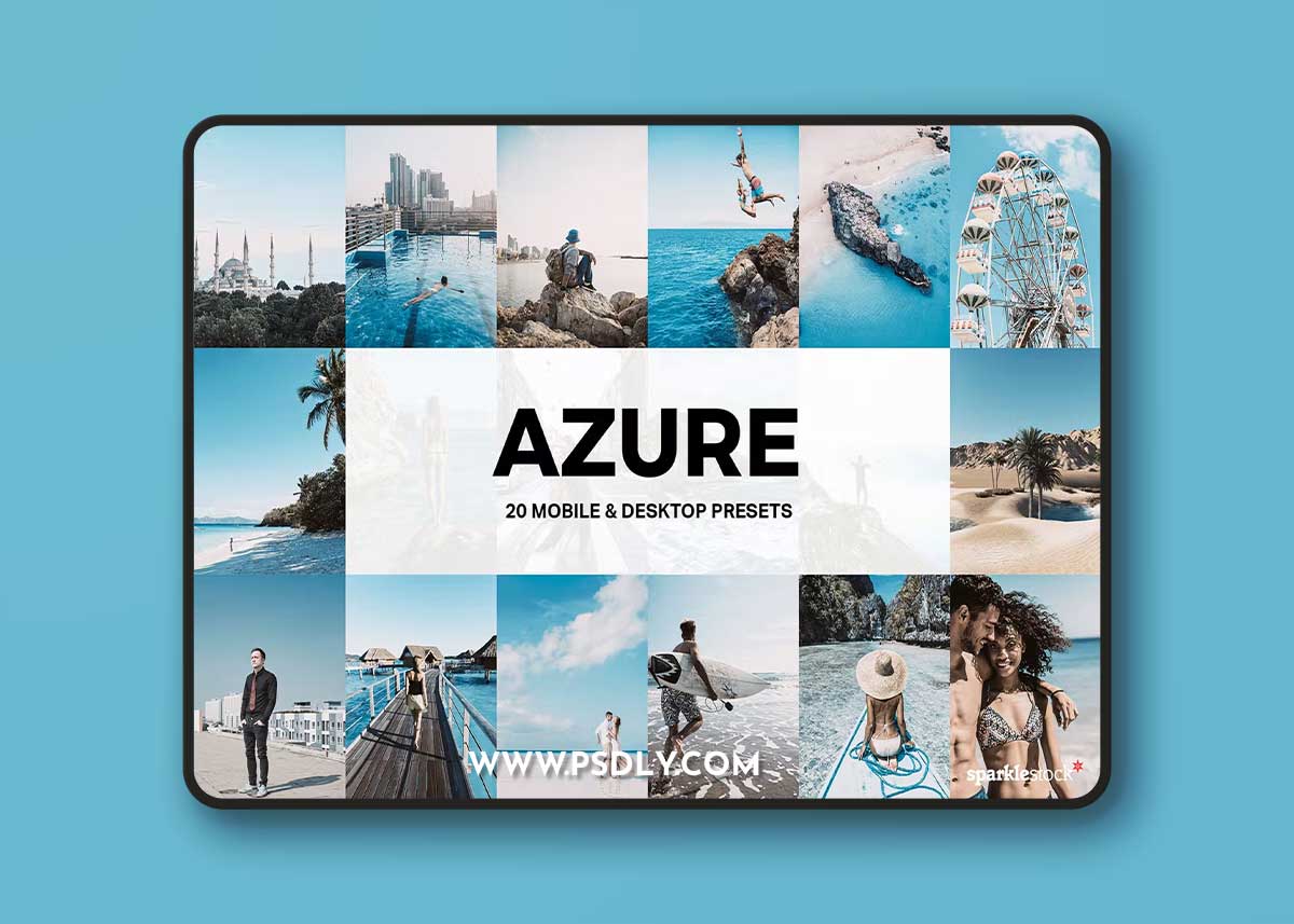20 Azure Lightroom Presets and LUTs S4B4UC7