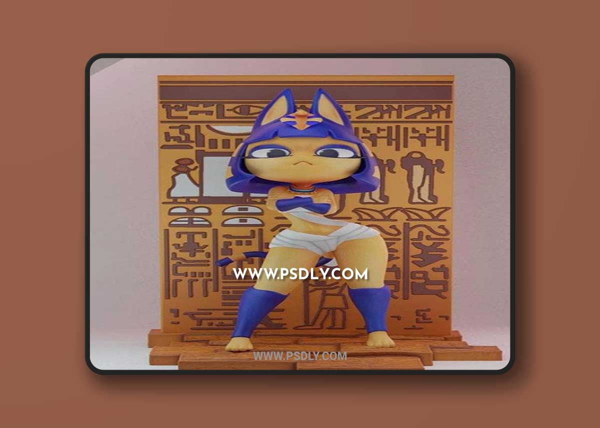 Ankha - Animal Crossing 3D STL 3D Model
