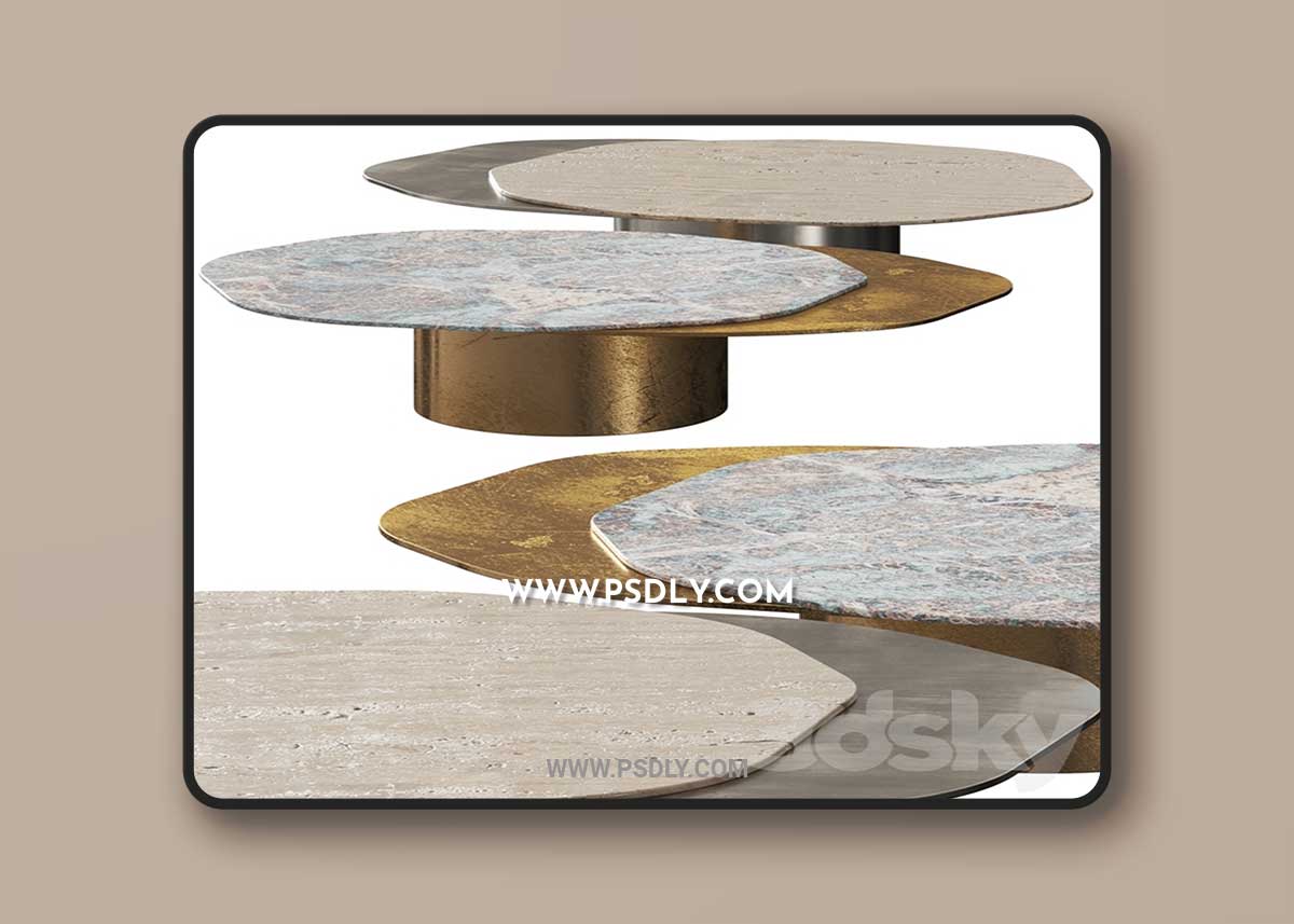 Carlyle Collective Venom Coffee Tables 3D Model