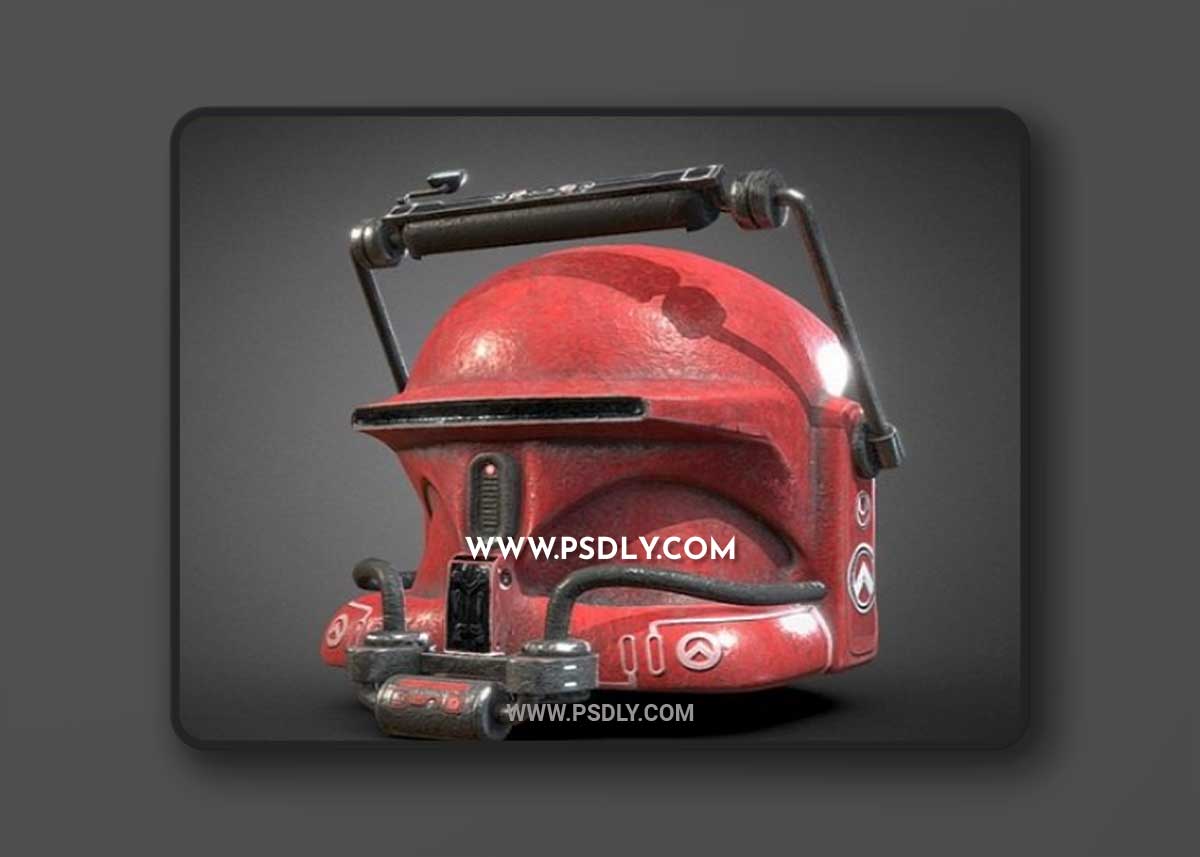 Cyberpunk Space-Helmet 3D Model