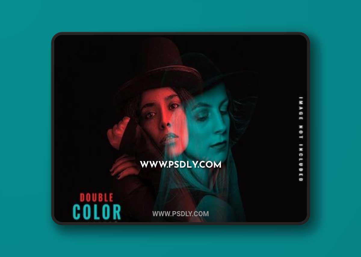 Double color exposure psd effect
