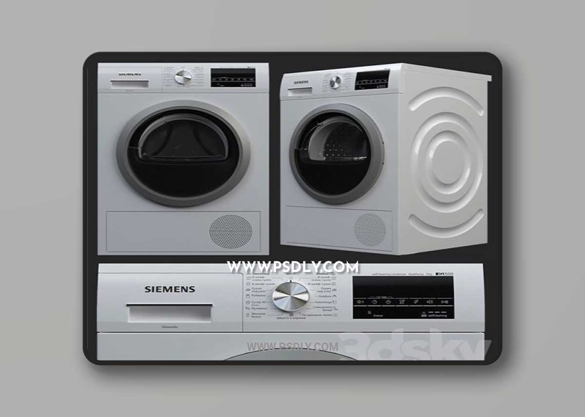 Dryer Siemens IQ500 WT45W459OE 3D Model