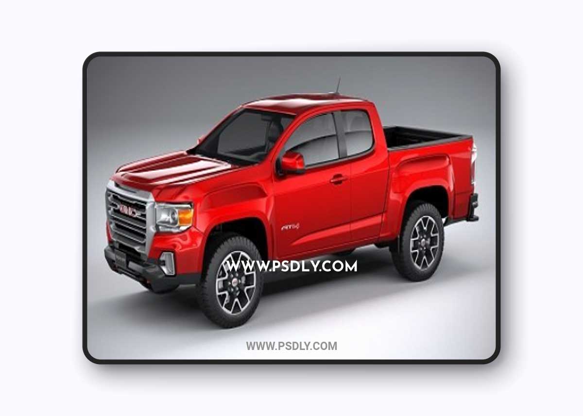 GMC Canyon 2021 Short 3D Model