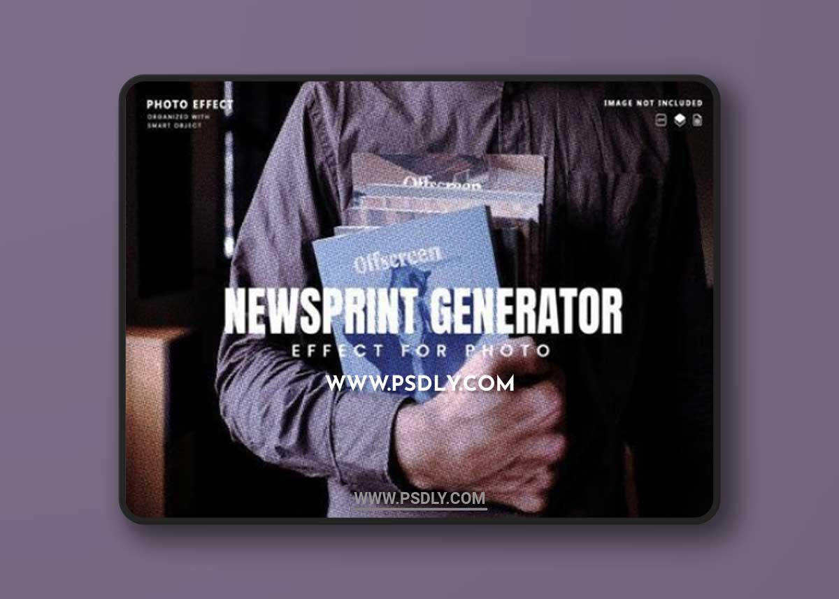 Newsprint Generator Photo Effect