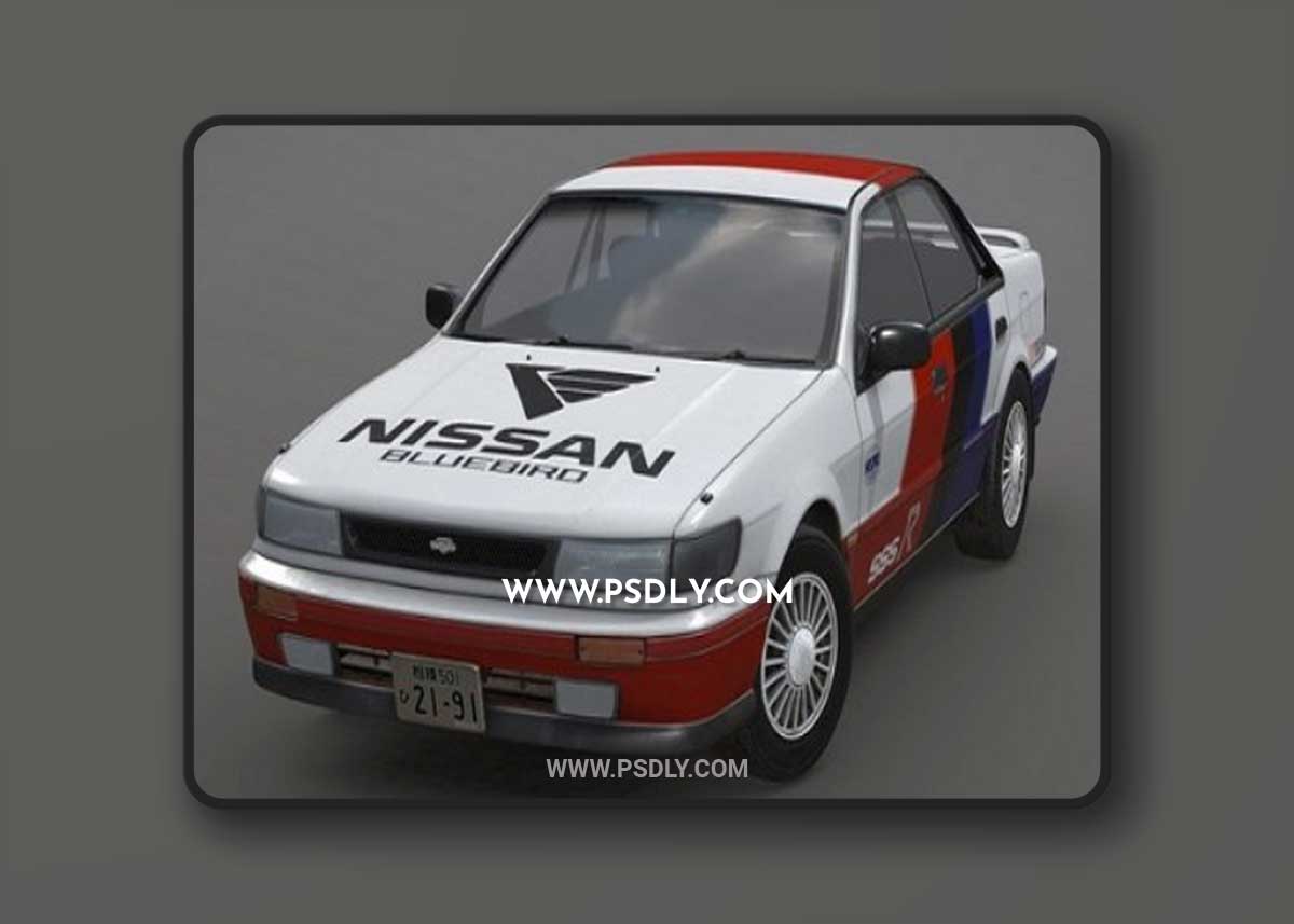 Nissan Bluebird U12 SSS-R Attesa 4WD Hardtop 3D Model