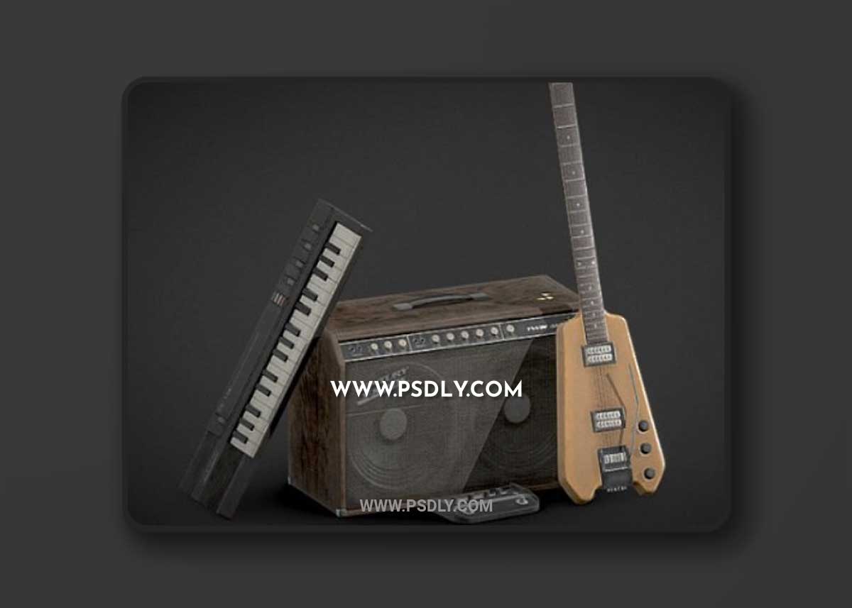 Retro Instruments 3D Model