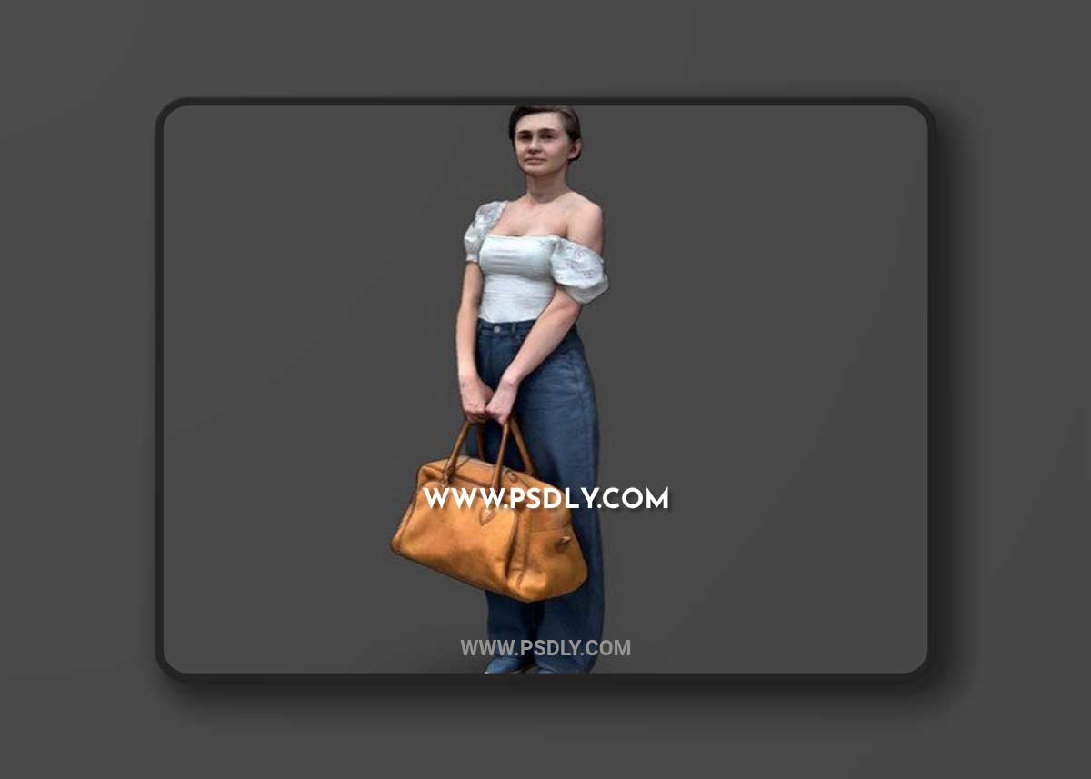 Stylized Woman Character 3D Model