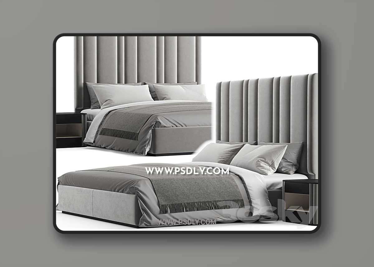 The Sofa And Chair Company Theo Bed 3D Model