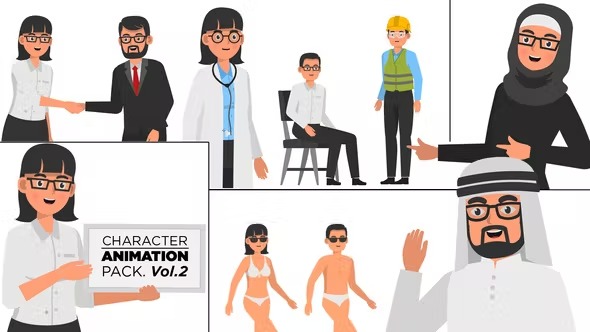 Videohive Character Animation Pack Vol.2 23749871