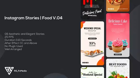 Videohive Instagram Stories | Food Promo V.04 | Suite 28 38853520