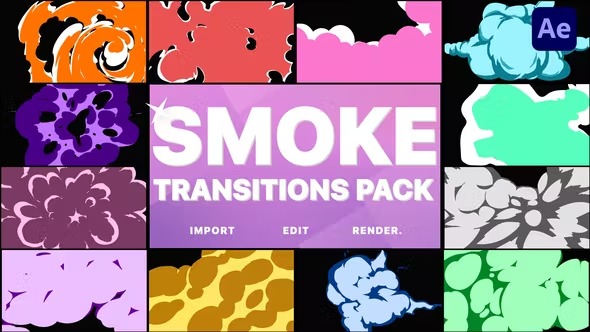 Videohive Smoke Transitions | After Effects 38644960