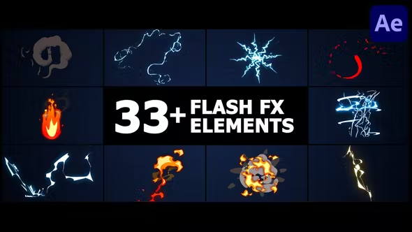 Videohive Flash FX Elements | After Effects 38541549