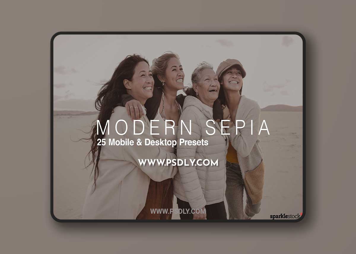 CreativeMarket - 25 Modern Sepia Lightroom Presets 7433549