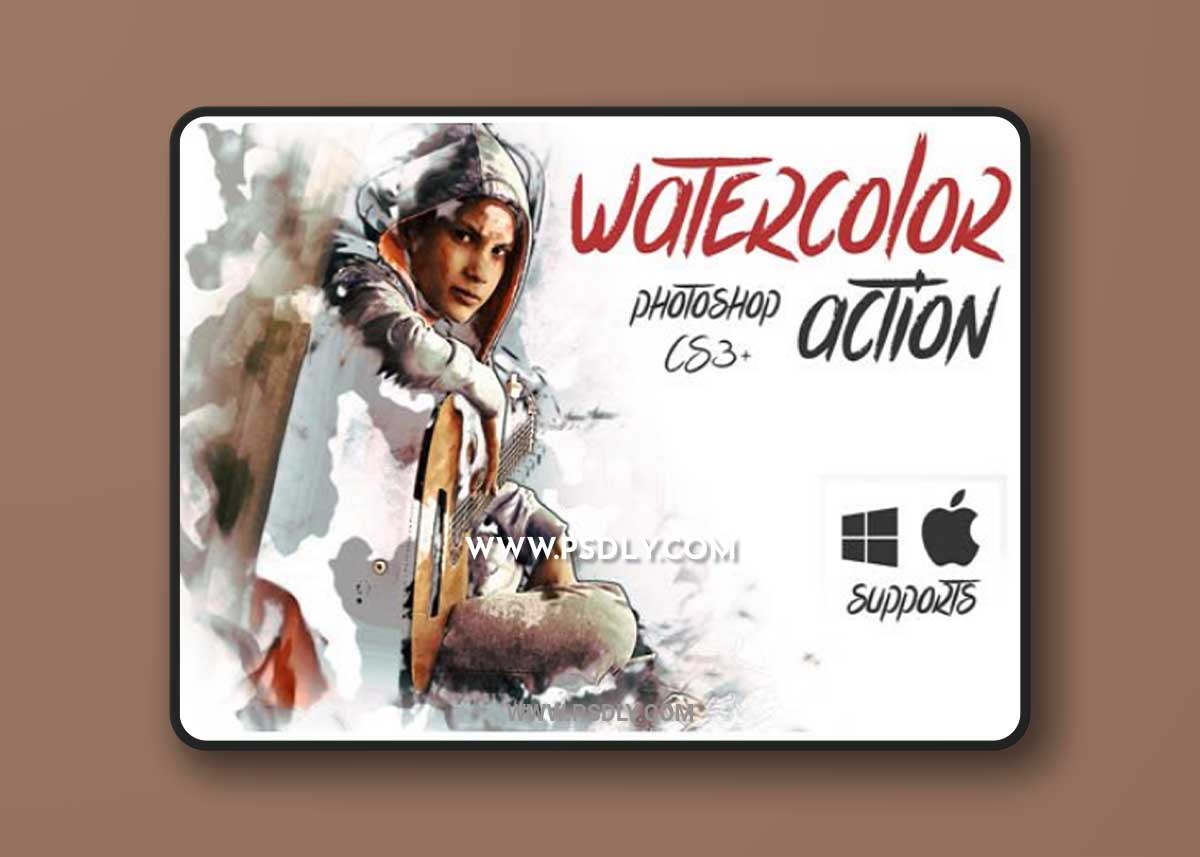 Professional Watercolor Effects - Photoshop Action