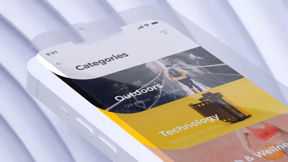 Videohive Animation Mockup - White Phone Promo 39211337