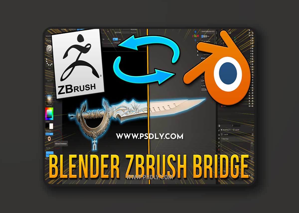 ArtStation - Blender to Zbrush Bridge 3D Model