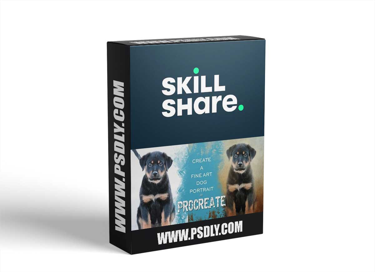Create a Fine Art Dog Portrait with a Photo in Procreate