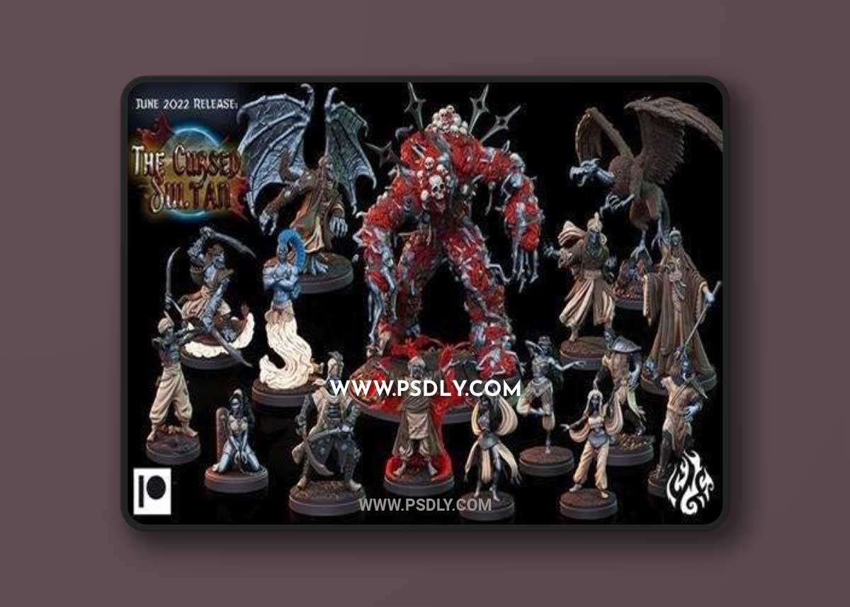 Crippled God Foundry - The Cursed Sultan June 2022 3D Print