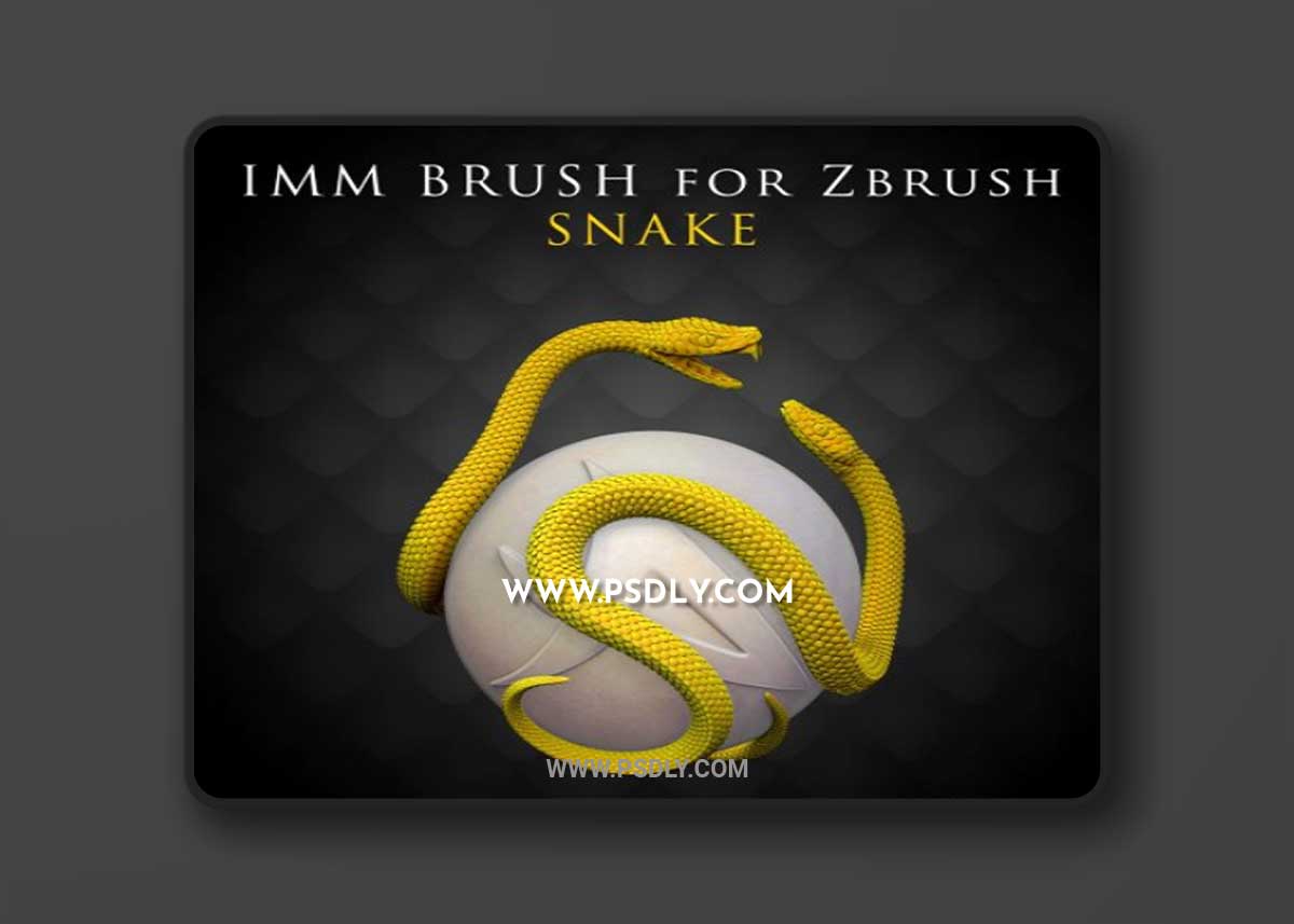IMM Brush «Snake» for Zbrush 3D Model