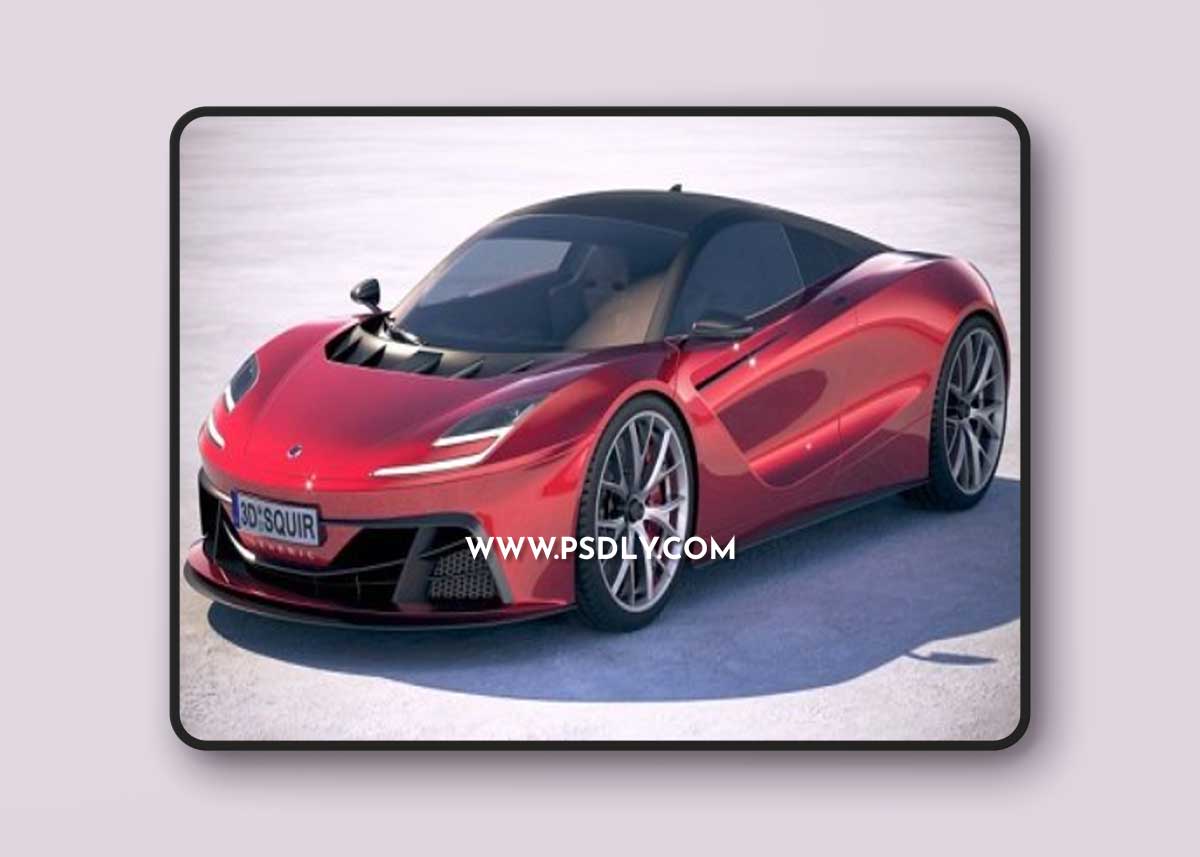 Generic Supercar v2 2018 3D Model