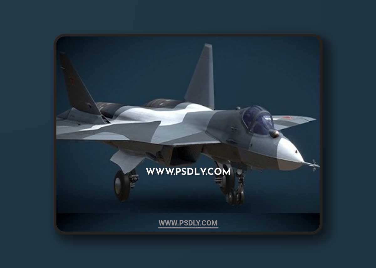PAK FA Su-57 (T-50) 3D Model