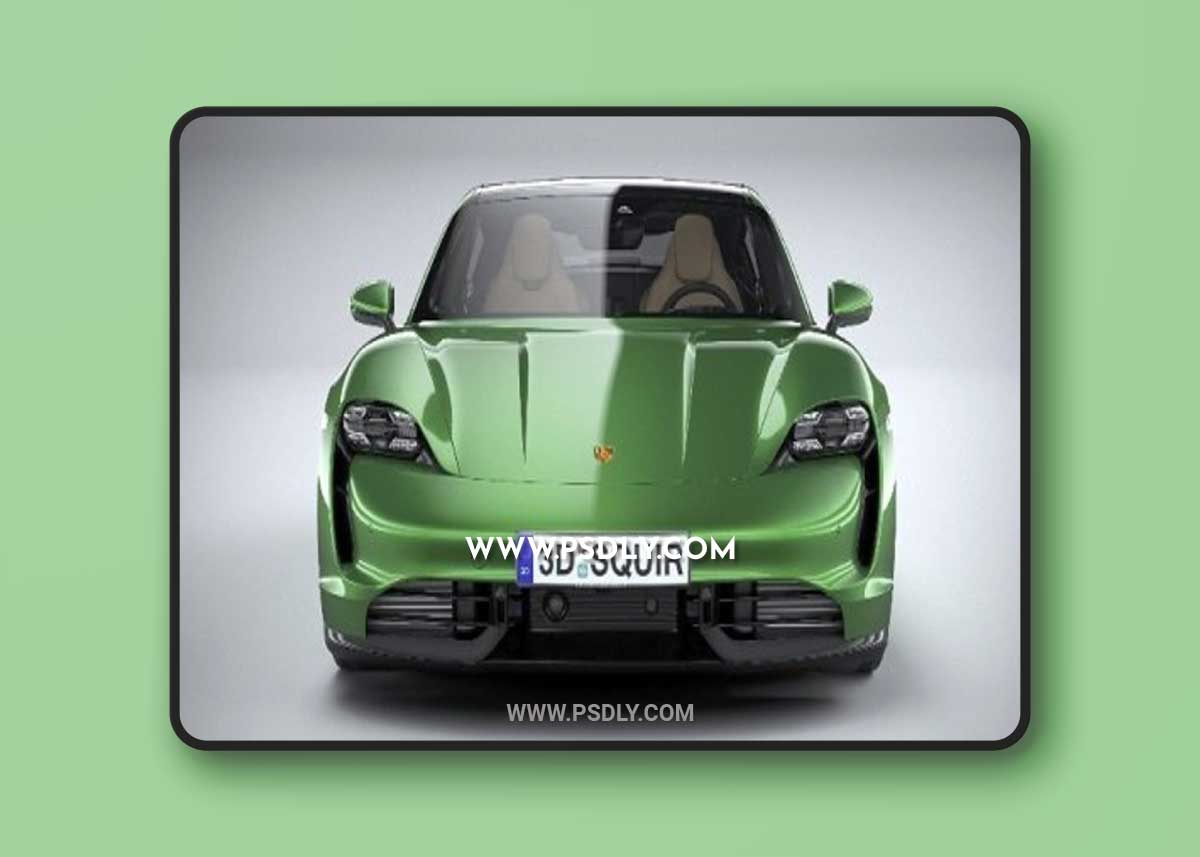 Porsche Taycan Turbo S 2020 3D Model