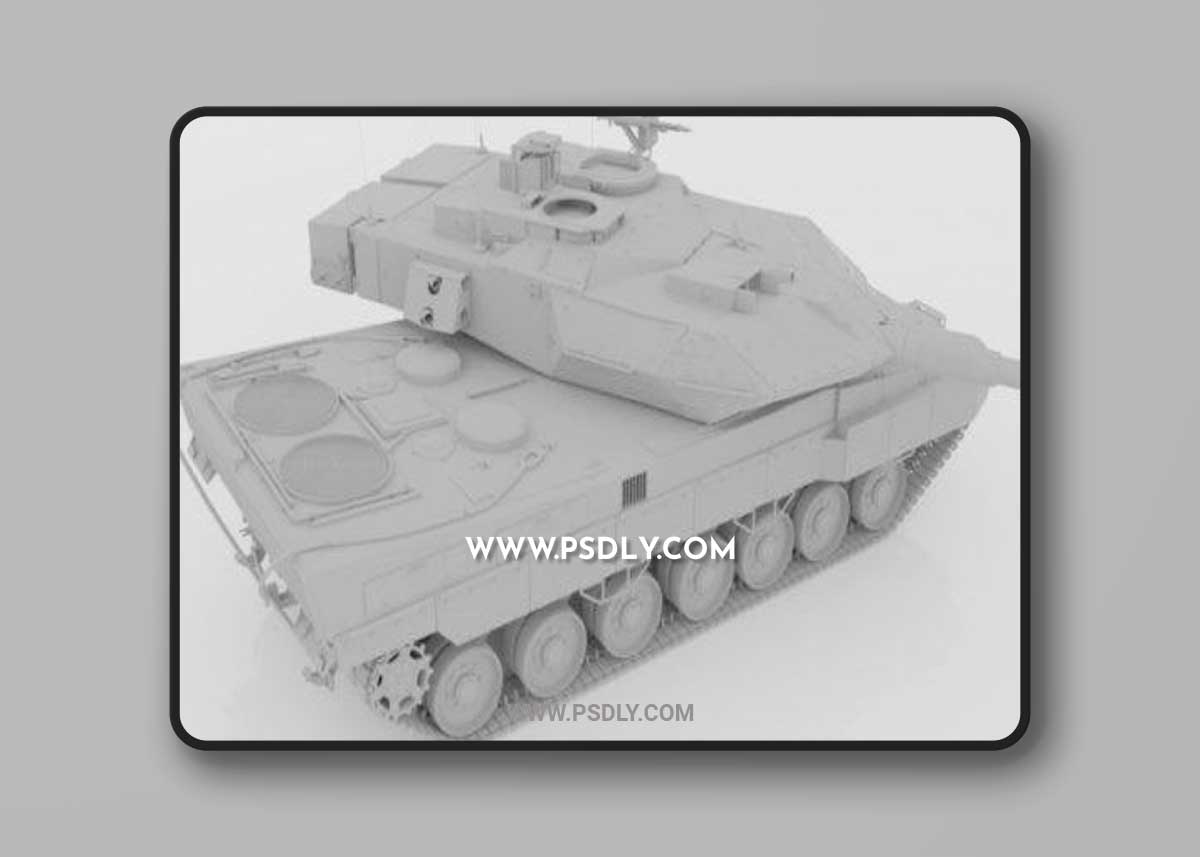 STRV 122 – Main Battle Tank 3D Model