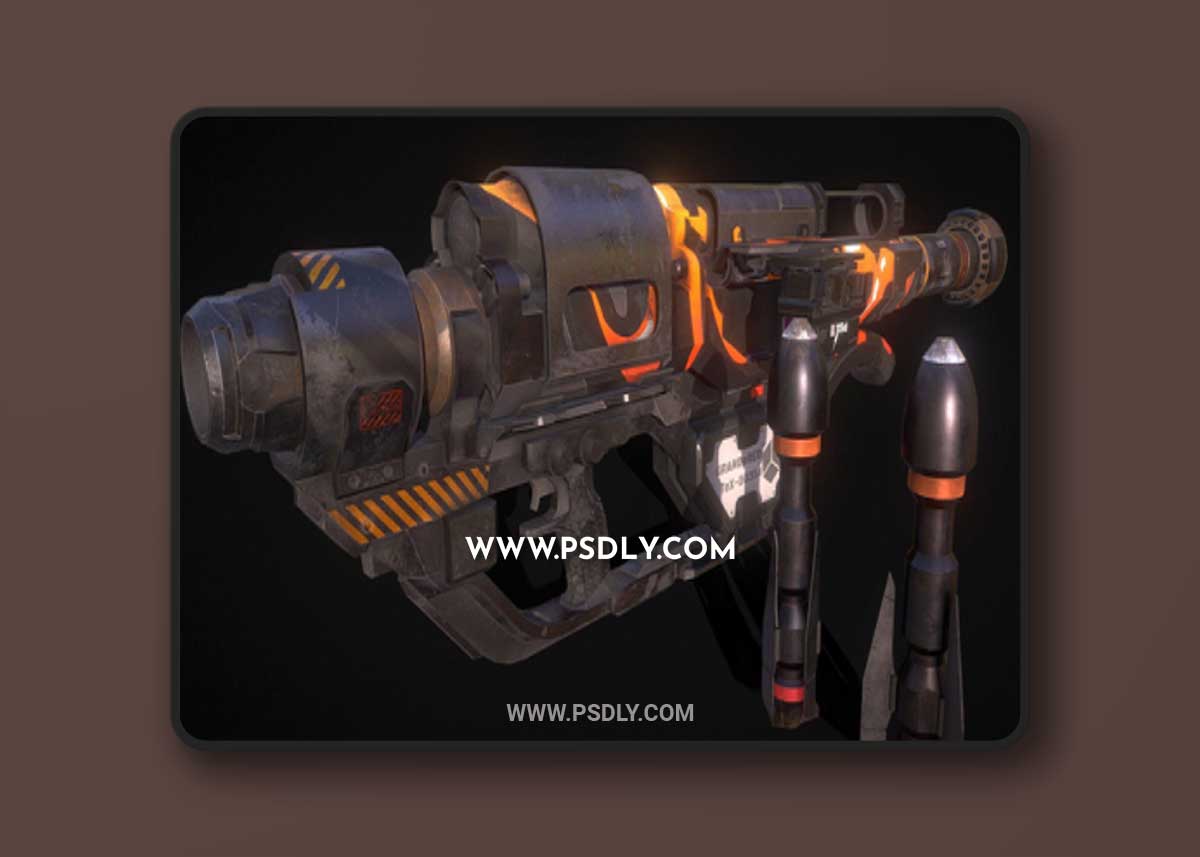 Sci-fi Rocket Launcher Skin Edition 3D Model
