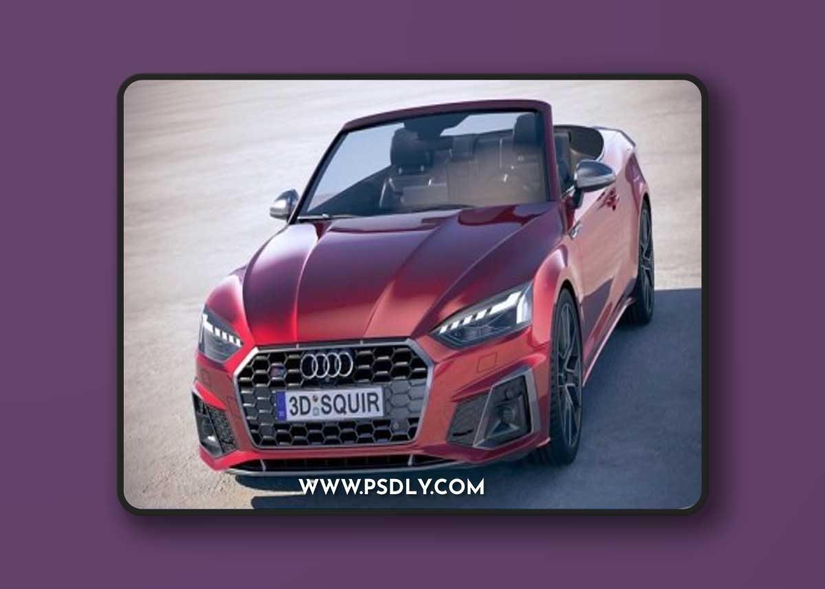 Audi S5 Cabrio 2020 3D Model