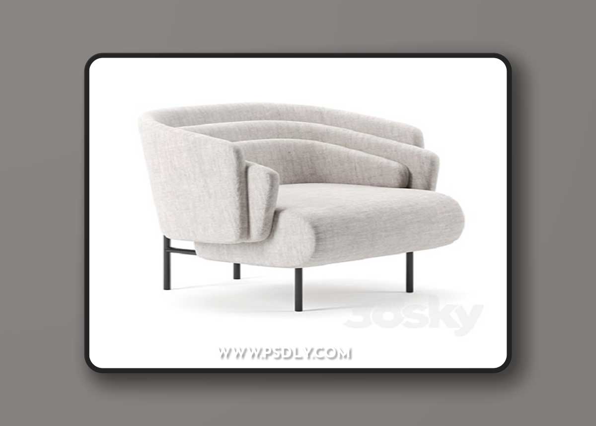 HUG armchair by Christophe Delcourt