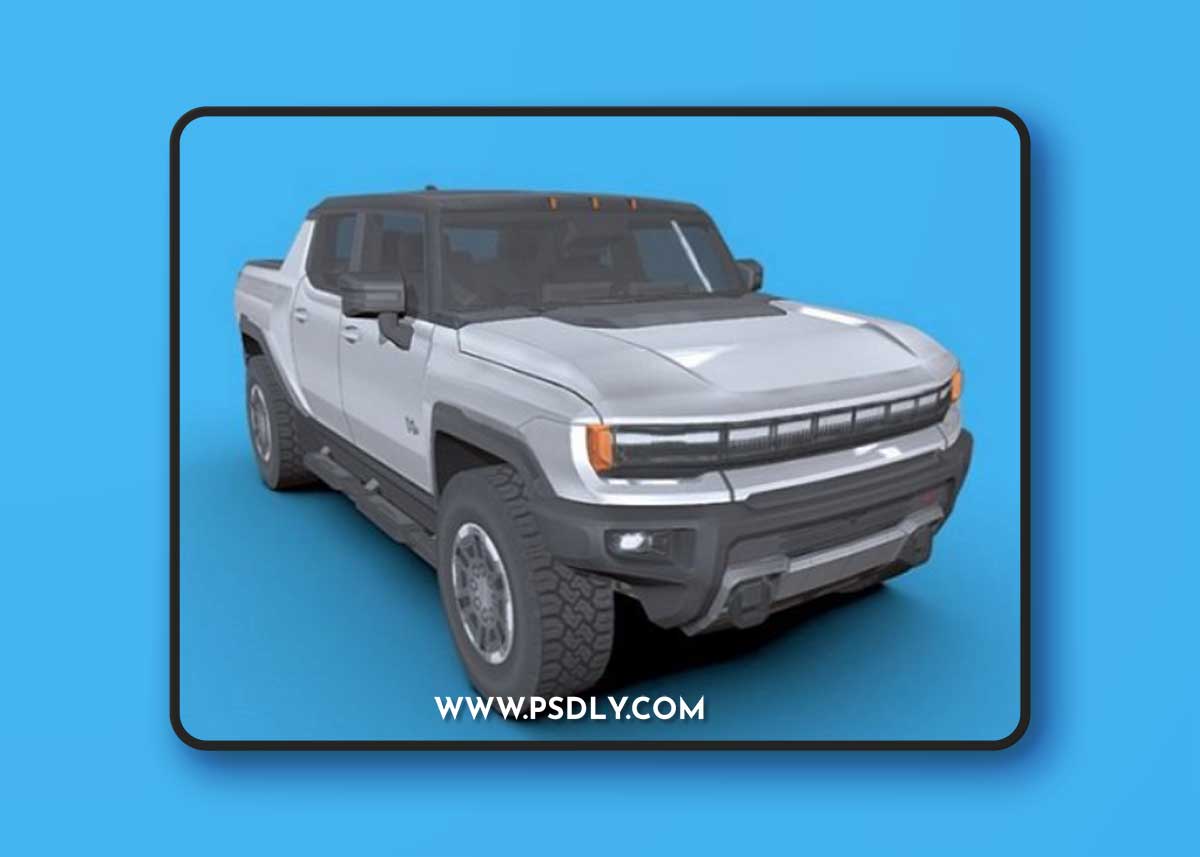Hummer EV 2022 3D Model